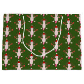 Schattige Kerstmis Axolotl Patterned Groot Cadeauzakje (Voorkant)