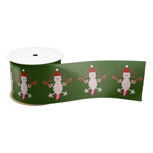 Schattige Kerstmis Axolotl Patterned Lint (Spoel)