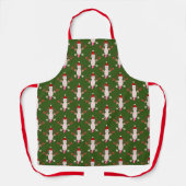 Schattige Kerstmis Axolotl Patterned Schort (Voorkant)