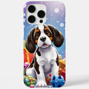 🎄🐶 Schattige Kerstmis Cartoon-Stijl Puppy Vreugd iPhone 16 Pro Max Hoesje