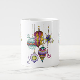 Schattige Kerstmis, Elegante en Prachtige Glas Orn Extra Grote Beker