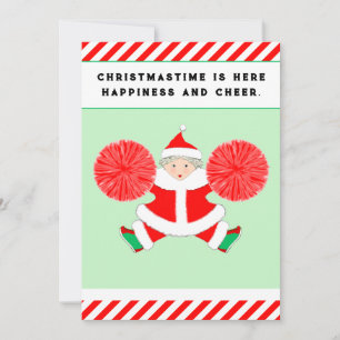 Schattige Kerstmis Feestdagenkaart