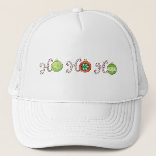 Schattige Kerstmis Ho Ho Ho, Candy Cane-sieraden Trucker Pet