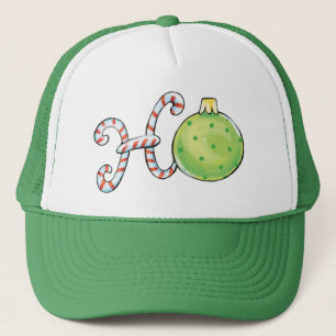 Schattige Kerstmis Ho Ho Ho, Candy Cane-sieraden Trucker Pet