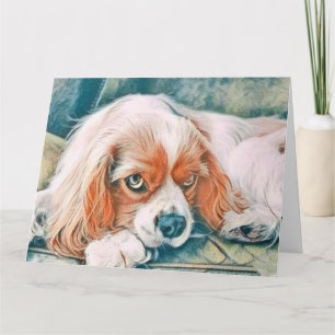  Schattige Kerstmis Hond Waterverf Kaart