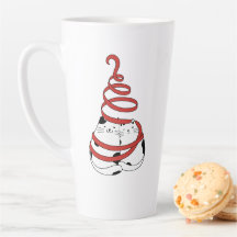 Schattige Kerstmis kat koppels in liefde minimalis