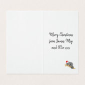 Schattige Kerstmis Koala en Joey Kaart (Binnenkant ongevouwen)