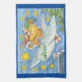 Schattige Kerstmis met Konijn als Sinterklaas op U Theedoek (Verticaal)