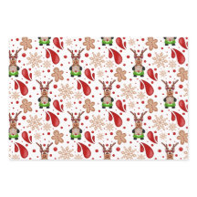 Schattige Kerstmis Rode Kerst Reindeer