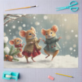 Schattige kerstmuizenweefselpapier tissuepapier (Craft)