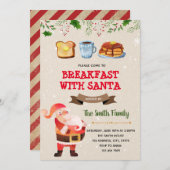 Schattige kerstontbijt met kerstuitnodiging kaart (Voorkant / Achterkant)