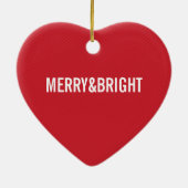 SCHATTIGE KERSTORNAMENT:: feestelijk uilenpaar Keramisch Ornament (Achterkant)