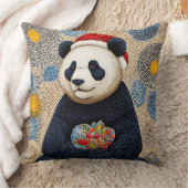 Schattige kerstpanda kussen (Deken)