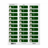 Schattige kerstpinguïn feestelijk Arctisch dier Etiket (Full Sheet)