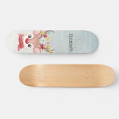 Schattige kerstrendierster skateboard (Horizontaal)