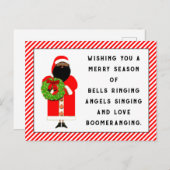 Schattige kerstrijm briefkaart (Voorkant / Achterkant)