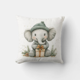 Schattige Kerstserie Baby Elephant Kussen