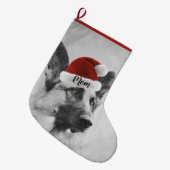 Schattige kerststaart van Shepherd Grote Kerstsok (Voorkant (Hangend))