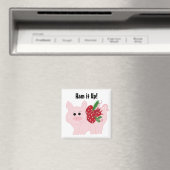 Schattige Kerstvarken - Ham het Op! Magneet (Insitu (Vaatwasser))
