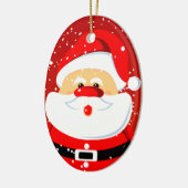 Schattige kerstversiering keramisch ornament (Links)