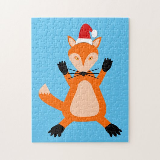 Schattige Kerstvos Legpuzzel (Verticaal)