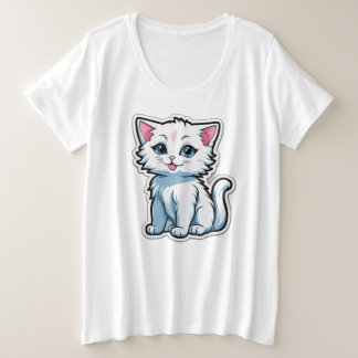 schattige keuken grote maat t-shirt