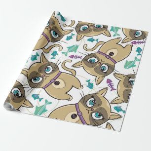 Schattige keukenkat cadeaupapier