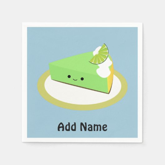 Schattige Key Lime Pie Servetten (Voorkant)