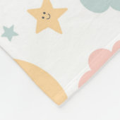 Schattige Kijken in de Sky Pattern Fleece Deken (Hoek)