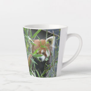 Schattige kijken naar rode Panda Latte Mok