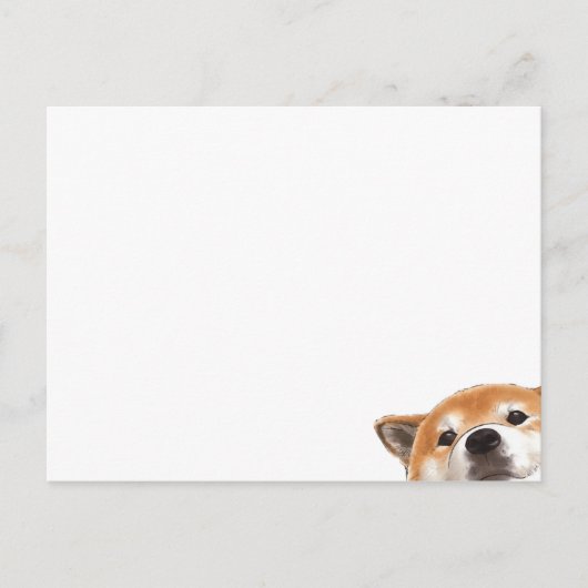 Schattige Kijkende Hond Briefkaart (Voorkant)