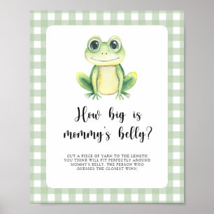 Schattige kikker - hoe groot is mama's buik spel poster