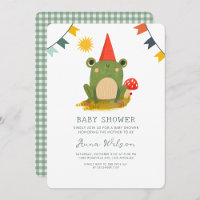 Schattige Kikker Rood pet paddenstoelLeuk Baby sho