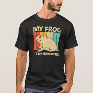 Schattige kikker voor kinderen jongens pad vanger  t-shirt
