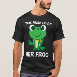 Schattige kikker voor mama vrouwen bos dierentuin t-shirt