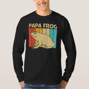 Schattige kikker voor mannen jongens pad vanger hu t-shirt