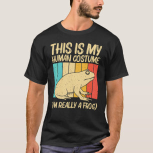 Schattige kikker voor mannen vrouwen pad vanger hu t-shirt