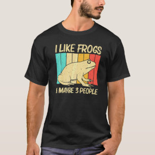 Schattige kikker voor mannen vrouwen pad vanger hu t-shirt