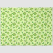 Schattige kikkerpatroon op heldergroen tissuepapier (Voorkant)