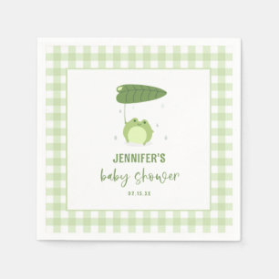 Schattige kikkervisje Baby shower Servet