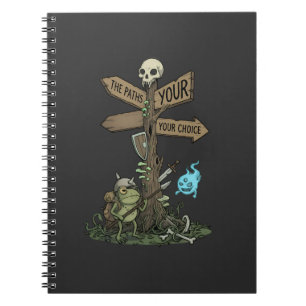 Schattige Kikkervisje Fantasy Krijger Notitieboek