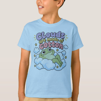 Schattige Kikkervriend Wolken Humor Kawaii Kikkers T-shirt