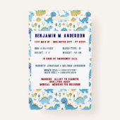 Schattige Kind Dinosaur Kleurrijke Aangepaste Foto Badge (Achterkant)