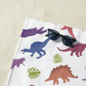 Schattige Kind Dinosauruspatroon, Child Dino Strandlaken (In situ)