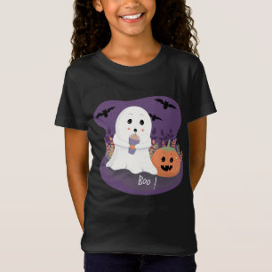 Schattige Kind Ghost Halloween T-shirt