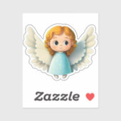 Schattige Kind Meisje Engel Schattig Cartoon Graph Sticker (Vel)