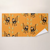Schattige Kind Monkey Badhanddoek (Badhanddoek)