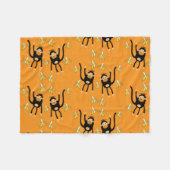 Schattige Kind Monkey Fleece Deken (Voorkant (Horizontaal))