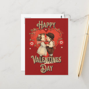 Schattige Kind Valentijn Briefkaart