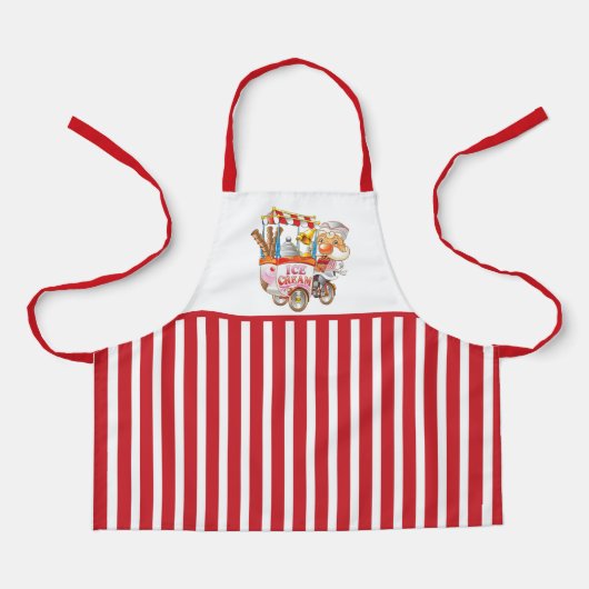 schattige kinder consumptie-ijs schort (Voorkant)